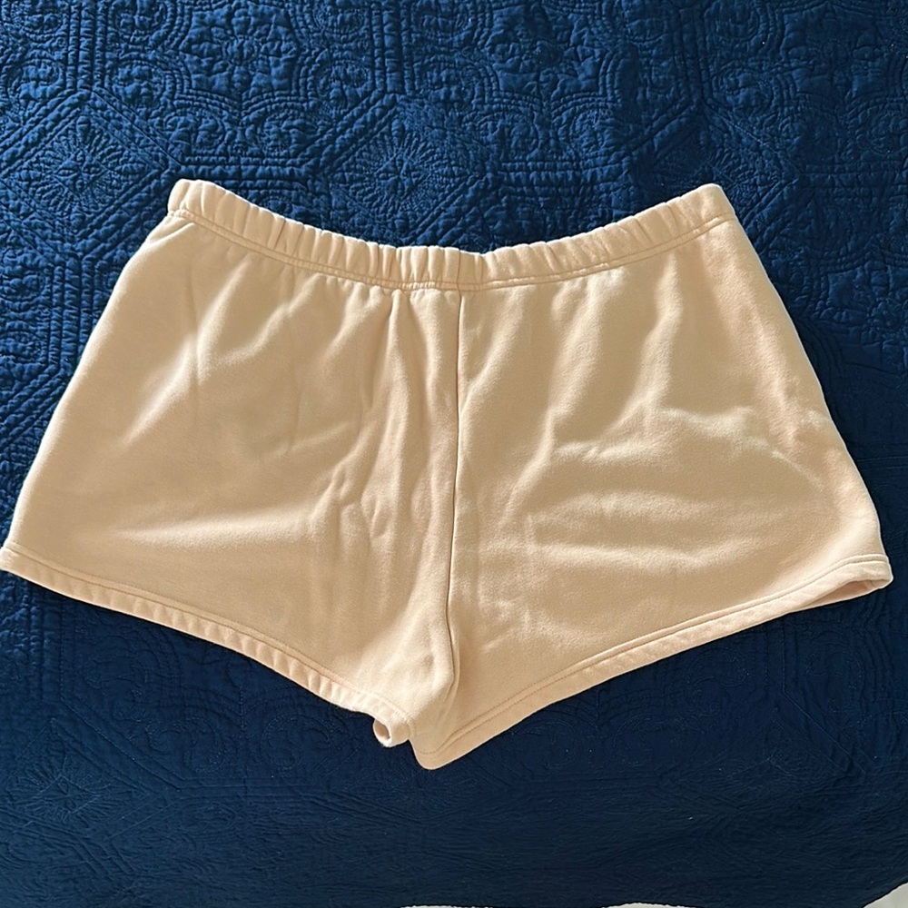 Fabletics Cream Athletic Shorts